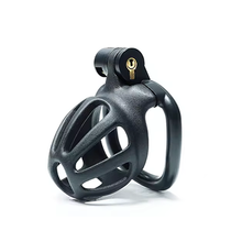 Load image into Gallery viewer, Black Serpent Chastity Cage - Nub