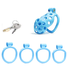 Load image into Gallery viewer, Blue Spotty Chastity Cage - Standard