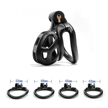 Load image into Gallery viewer, Black Cobra Chastity Cage - Nub