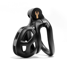 Load image into Gallery viewer, Black Cobra Chastity Cage - Nub