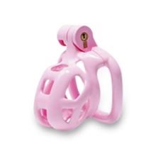 Load image into Gallery viewer, Pastel Pink Cobra Chastity Cage - Nub
