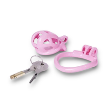 Load image into Gallery viewer, Pastel Pink Cobra Chastity Cage - Nub