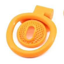 Load image into Gallery viewer, MeshLite Inverted Chastity Cage - Apricot