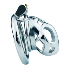 Load image into Gallery viewer, Steel Cobra Chastity Cage - Small