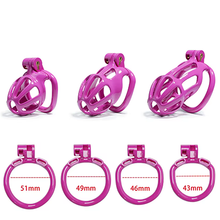 Load image into Gallery viewer, Purple Serpent Chastity Cage - Nub