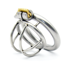 Load image into Gallery viewer, Steel Mini Lock Chastity Cage