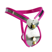 Load image into Gallery viewer, Pink Heart Chastity Belt