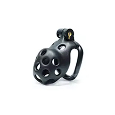 Black Spotty Chastity Cage - Small