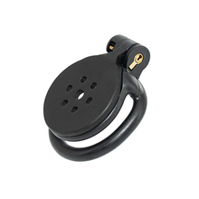 Load image into Gallery viewer, Button Chastity Cage - Black Resin
