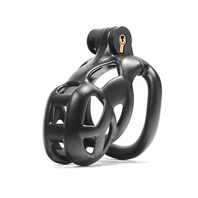 Black Cobra Chastity Cage - Small