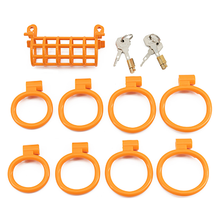 Load image into Gallery viewer, Double Denial Chastity Cage - Orange
