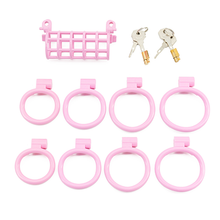 Load image into Gallery viewer, Double Denial Chastity Cage - Pink
