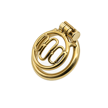Load image into Gallery viewer, Golden Binder Chastity Cage
