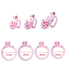 Load image into Gallery viewer, Pink Spotty Chastity Cage - Small
