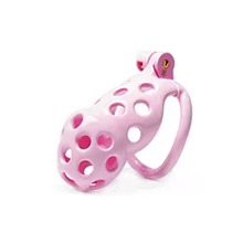 Load image into Gallery viewer, Pink Spotty Chastity Cage - Standard
