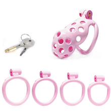 Load image into Gallery viewer, Pink Spotty Chastity Cage - Standard
