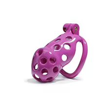 Load image into Gallery viewer, Purple Spotty Chastity Cage - Standard

