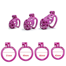 Load image into Gallery viewer, Purple Spotty Chastity Cage - Standard
