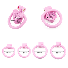 Load image into Gallery viewer, Inverted Pink Chastity Cage - Sissy
