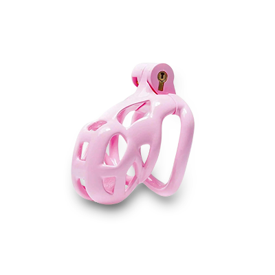 Pink Gridlock Chastity Cage - Small